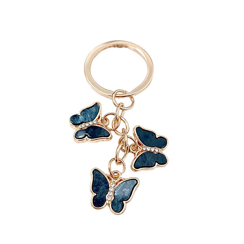 1 шт. Брелок из сплава Женские подарки Брелки Чехол для наушников Аксессуары Брелок-бабочка Брелоки для сумок Рюкзаки Разноцветный