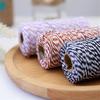 Веревка для бирки своими руками, двухцветная, 100 м/рулон, хлопковая нить, хлопковая веревка, ручная работа