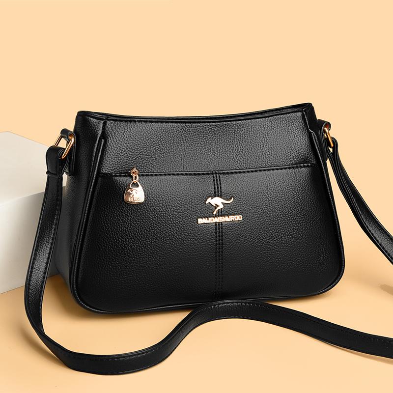 Модная женская сумка кроссбоди, повседневная ретро сумка через плечо, текстура мягкой кожи, женская модная простота, европейский тренд ретро