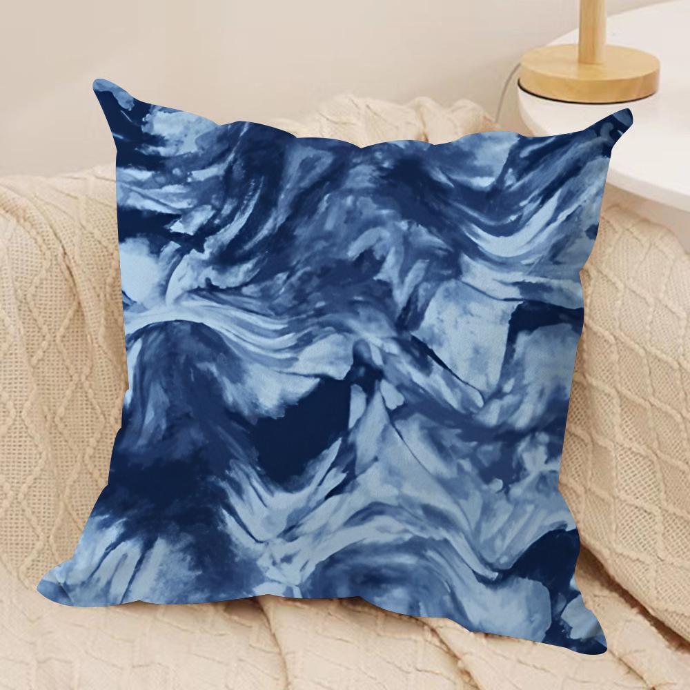 Marble pattern Cushion Cover Short plush Doublesided Print Square Throw Pillow Covers Sofa Home Cushion Decor