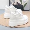 Fashion 10CM Platform Heel Wedge Shoes Sneakers Pumps White Platform Air Mesh Hollow Pumps Shoes Women Zapatos De Mujer