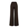 Brown Wide Leg Pleated Woven Trousers Twoaw22pl0475