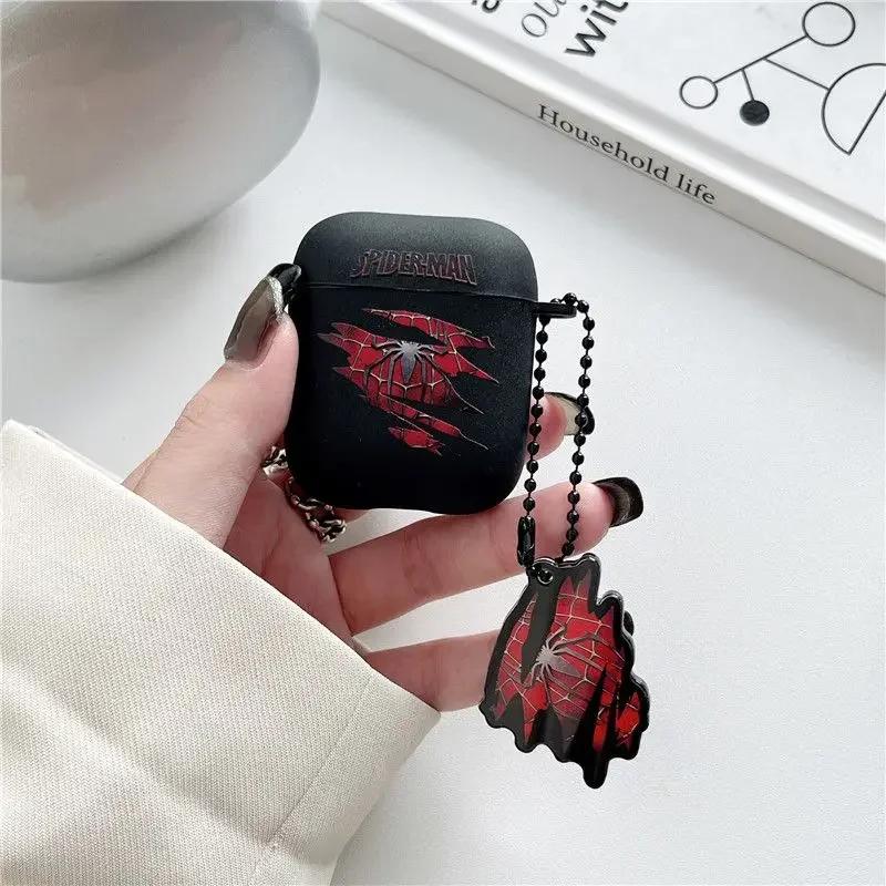 Spiderman Apple Airpods pro2 Protective Case 2/3 Generation Wireless Bluetooth Headphone Case Fashion Cartoon Accessories