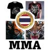 Tiger Muay Thai T-Shirt Kick Boxing 3D Print Vintage Training UV Protect Quick Dry Men Women Unisex Short Sleeve Round Neck MMA Mix Martial Art