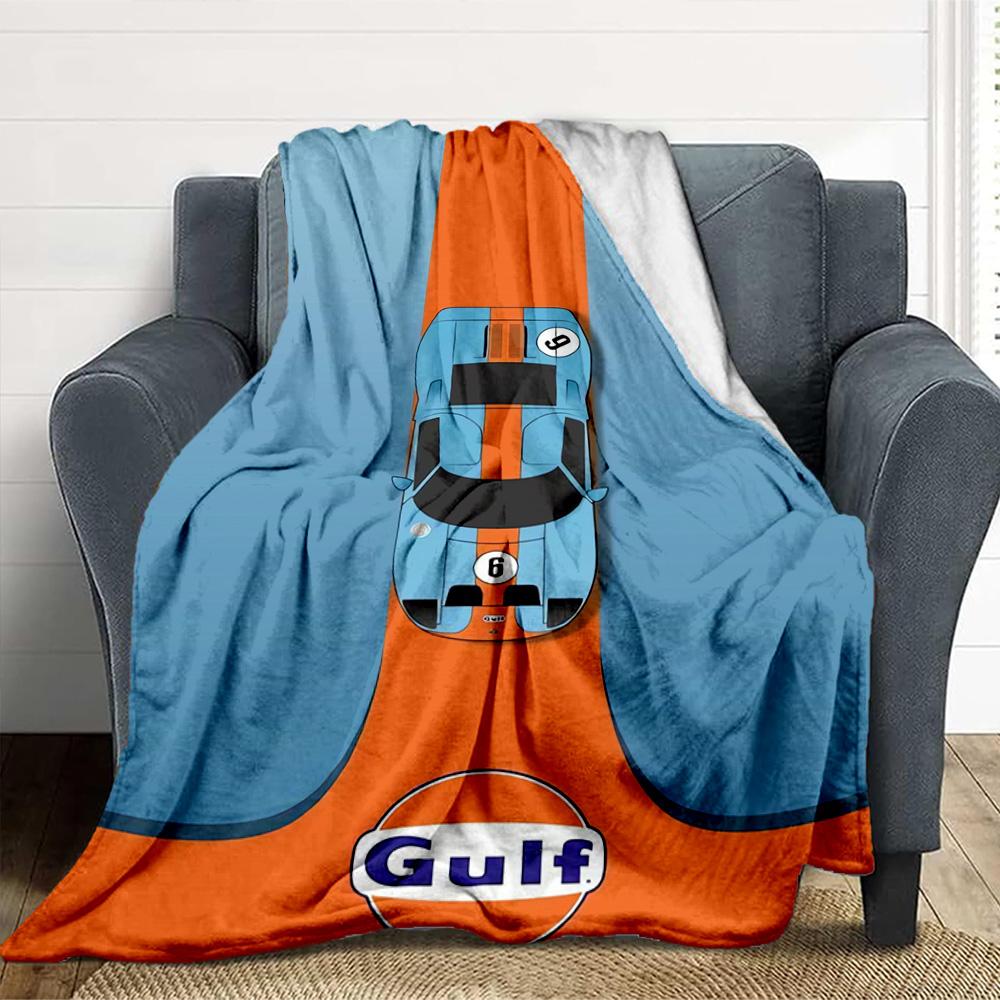 Gulf Car Flannel Blanket Throw Blanket Soft Warm Sofa Bed Camping home Decor Unique Christmas Gift C926728