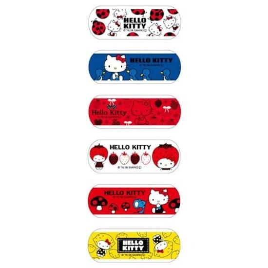 Nichiban Гигиенический пластырь Careleave Персонаж Hello Kitty Детский Малый Размер 21мм58мм CLB16KT Водонепроницаемый Дети Маленький