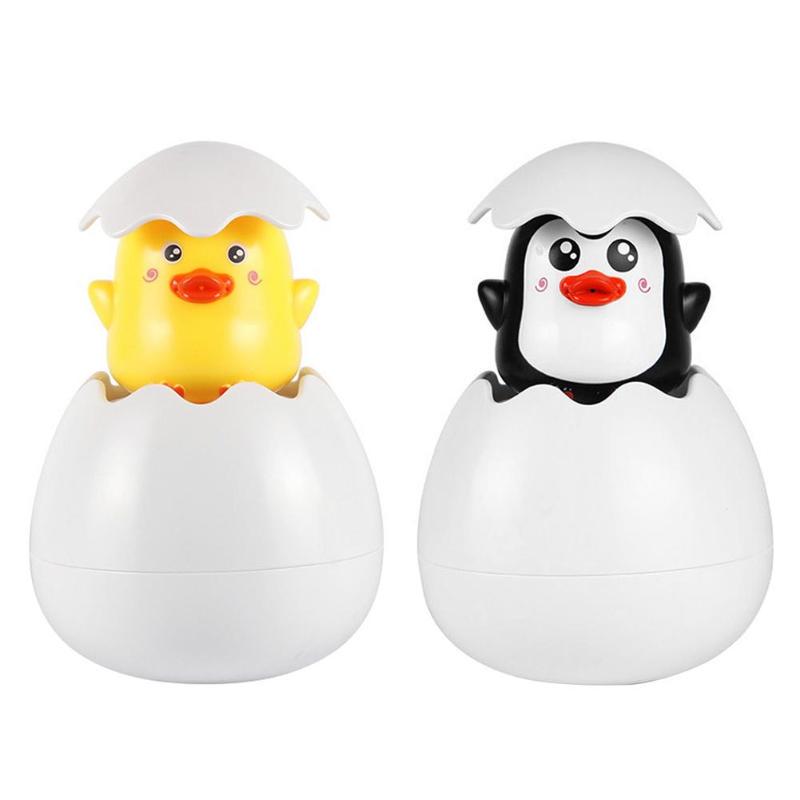 Игрушка для купания, утка, яйцо пингвина, игрушки для душа, забавный пляжный детский распылитель с облаками