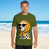 Retro Unisexs Dalmatian Print Tshirt Male Classic Tshirts Summer O Neck Harajuku Tees Printed Big Size Clothes
