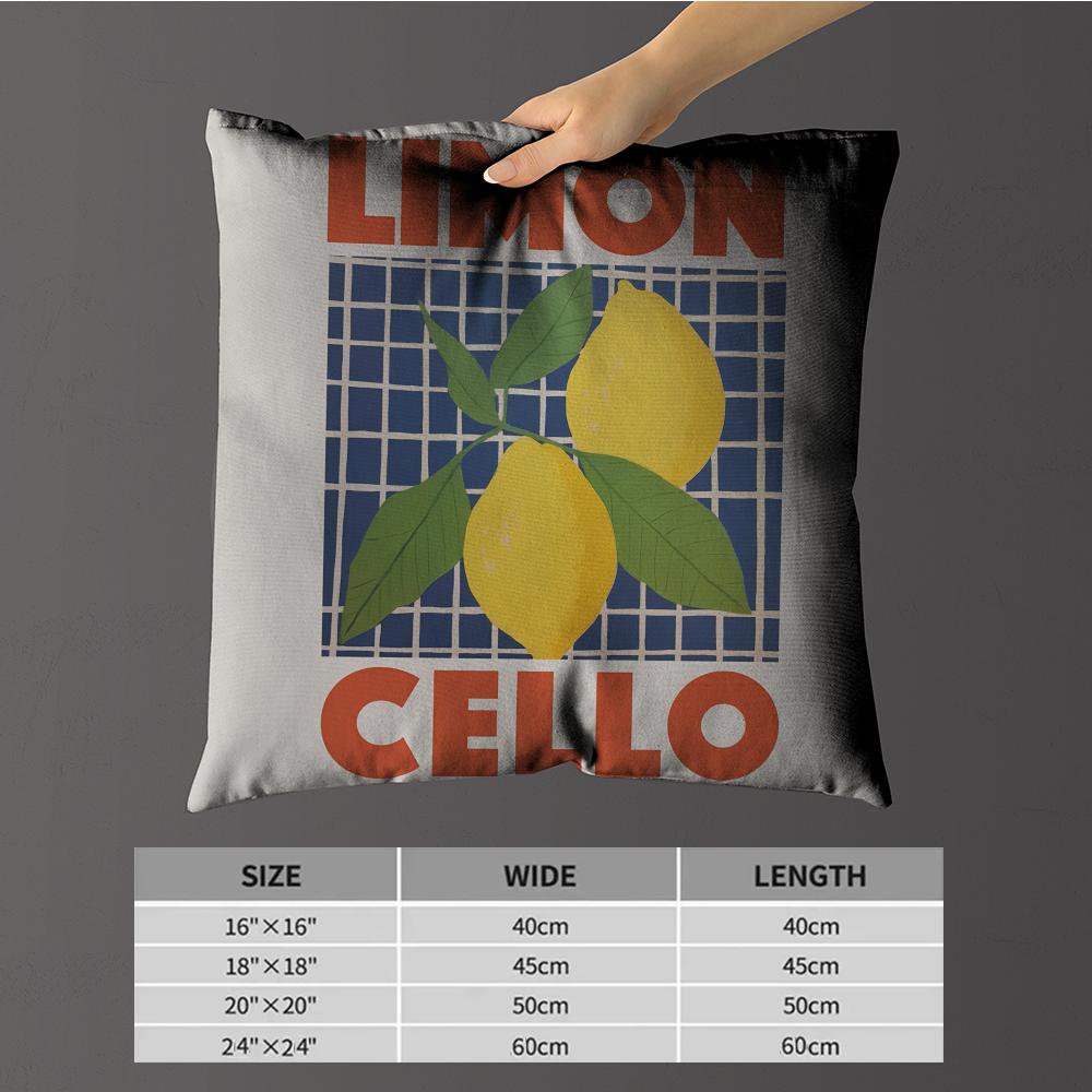 Pillow Case luxurious home office, sofa decorative Multi sized car seat cushions, pillowcases Limoncello Cocktail