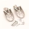 2X Stainless Motorcycle Foot Pedals Footrest 8Mm Pegs Dirt Bike For Suzuki Honda