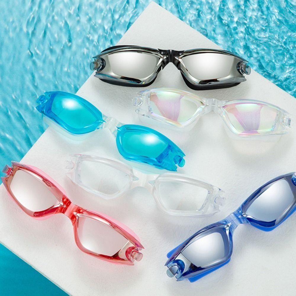 with Nose Clip, and Ear Plugs Silicone Swim Cap Adjustable Diving Eyewear  Water Sports