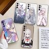 Аниме Милая Девочка RE:Чехол для телефона Zero Emilia для Samsung S25, S24, S21, S22, S23, S30, Ultra, S20, Plus, Fe, Lite, Note, 10, Черный