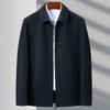 Деловая шерстяная куртка мужская весна и осень новая для мужчин среднего возраста папа мужской лацкан высококачественная повседневная шерстяная мужская куртка