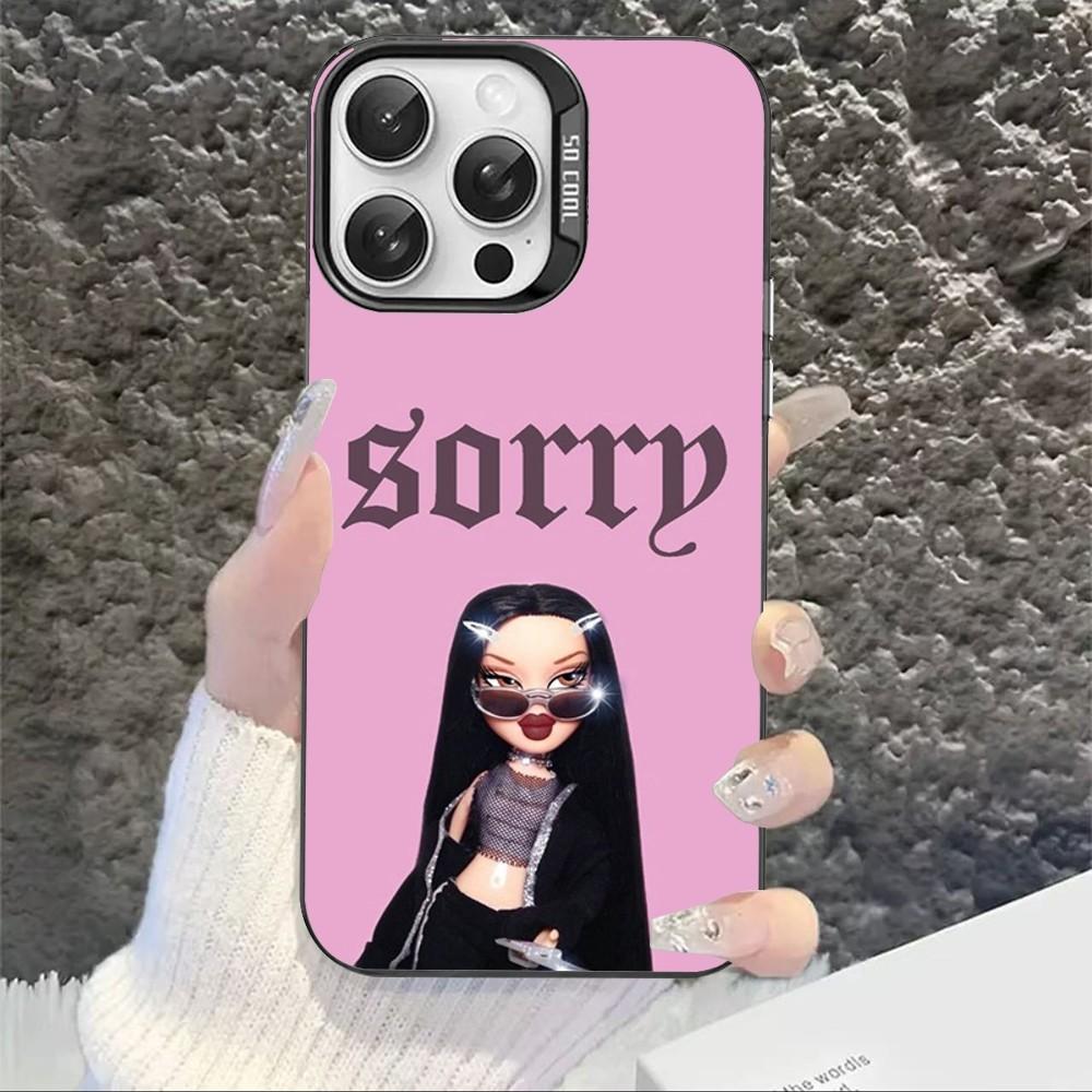 Cute Bratz Doll Phone Case For IPhone 16 15 14 13 12 11 Pro Max X XR XSMAX 8 7 Plus Matte Shockproof Back Cover