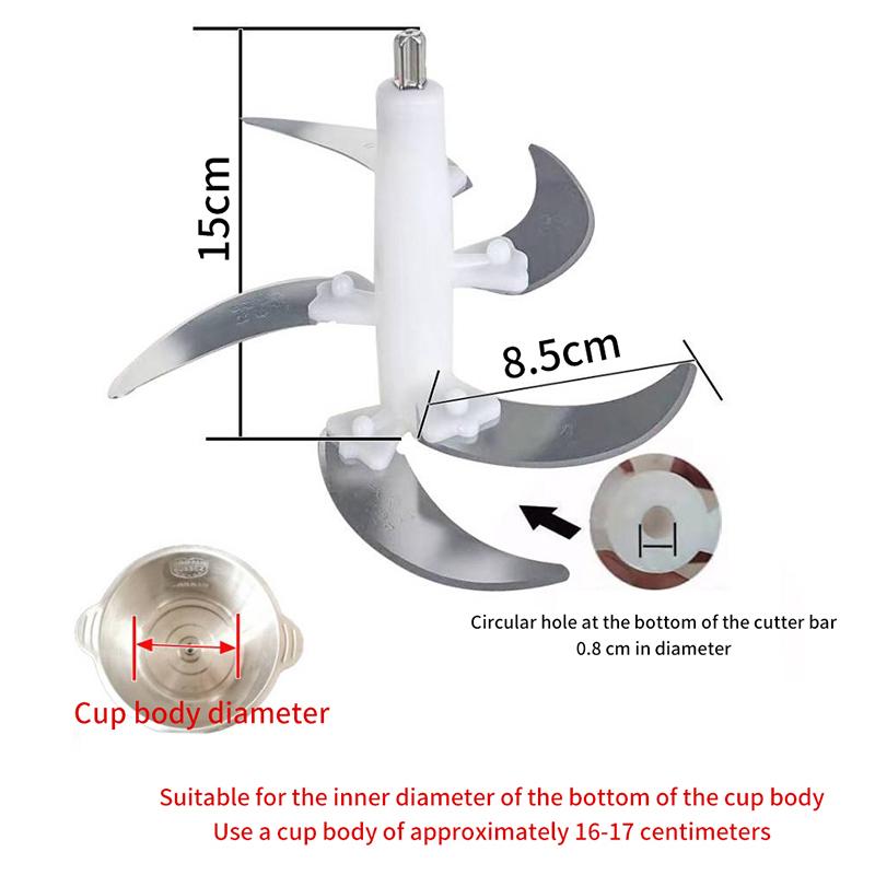 Электрическая мясорубка, лезвие, пищевая дробилка, запасные части для процессора, запасные части для 2L/3L/4L, аксессуары для мясорубки, кухонные инструменты