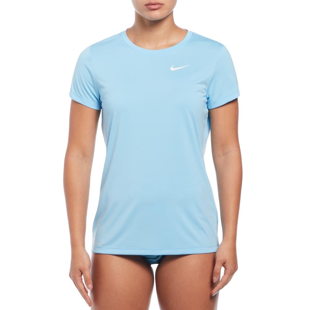 Nike SWIM Женский рашгард Essential с коротким рукавом Hydro Guard Nessd350-486