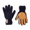NEWBERRY KNITTING Deerskin Wool Gloves - Navy