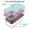3-слойный чехол для iPhone 15, 14, 13, 12, 11 Pro Max Mini XR XS Max 8, 7 15Plus SE, 2020, роскошная броня, противоударные мягкие бамперы, твердый чехол