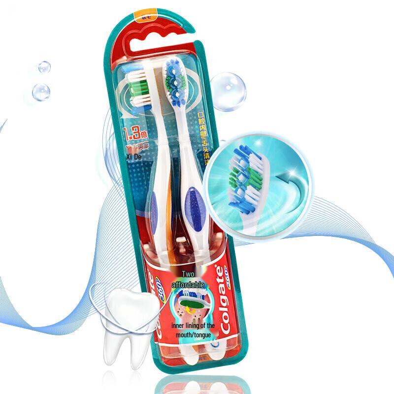 Colgate 360 All-Around Oral Clean Toothbrush 2-Pack