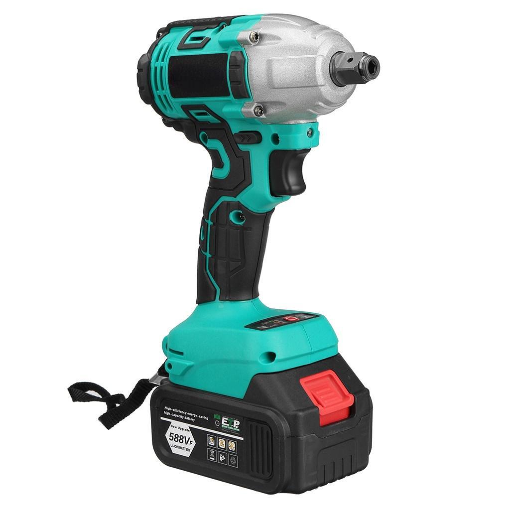 588vf 22800Amh 520N.M Бесщеточный беспроводной электрический ударный гайковерт с крутящим моментом Электроинструменты 2 литий-ионных аккумулятора для аккумулятора Makita 18 В