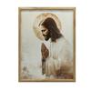 Jesus In Prayer - Golden Halo Jesus In Prayer - Golden Halo, 30X40 Cm, Unframed, Premium Canvas On Stretcher