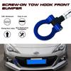 JDM Track Racing Tow Hook Trailer For 2013-2022 Subaru WRX STI BRZ Impreza Blue
