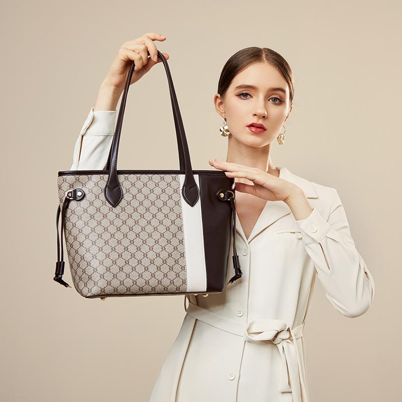 Женская сумка Baobao, новинка 2023 года, модная сумка-тоут на одно плечо, ретро-панель, большая вместительная сумка с принтом для женщин