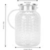 1.8L Capacity Clear Beverage Pitcher Heat Proof Heat Proof Pitcher  For Beverage Service