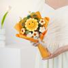 Новый ручной работы крючком пряжа букет высокого класса горшечный подсолнух горшечный имитация цветочного украшения подарок