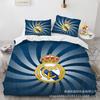 Size 3D Printed Football Club Standard Bedding Three-Piece Quilt Cover Pillowcase
