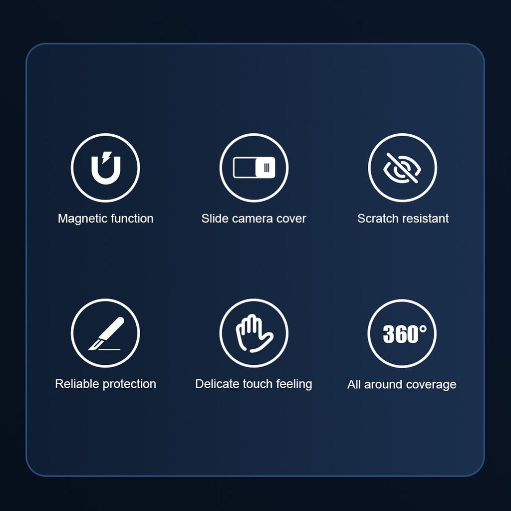 Чехол Nillkin CamShield Pro Magsafe для iPhone 14 Plus - синий протектор камеры