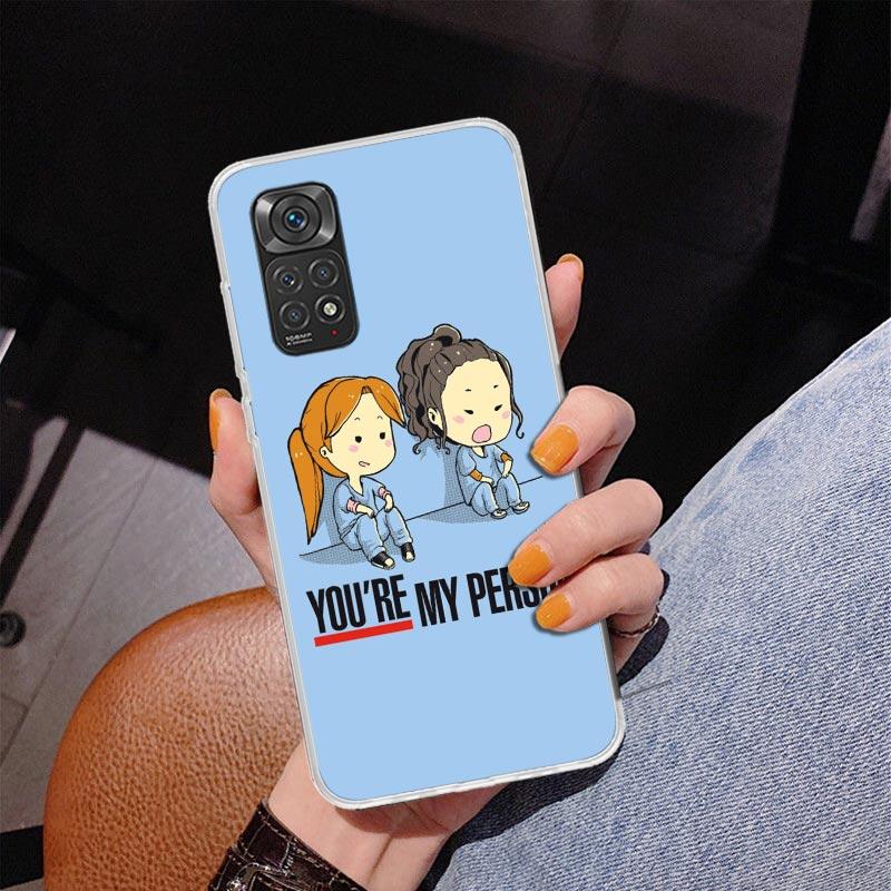 Чехол для телефона Greys Anatomy Person для Xiaomi Redmi Note 15 14 14S 13 Pro Plus 12 12S 11S 11E 10S 10 11T 5G Уникальный C