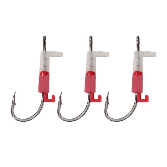 3/5/10/15/20Pcs Luminous Live Duty Glow-in-the-dark Barbed Shrimp Fixing Hook Heavy Fishhook Freshwater Saltwater Catfish