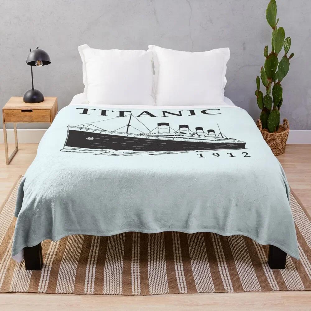 Titanic Sinking Throw Blanket Super Soft Fuzzy Cozy Warm Plush Blanket for Bed Couch Chair Living Room Spring Fall Winter Spring
