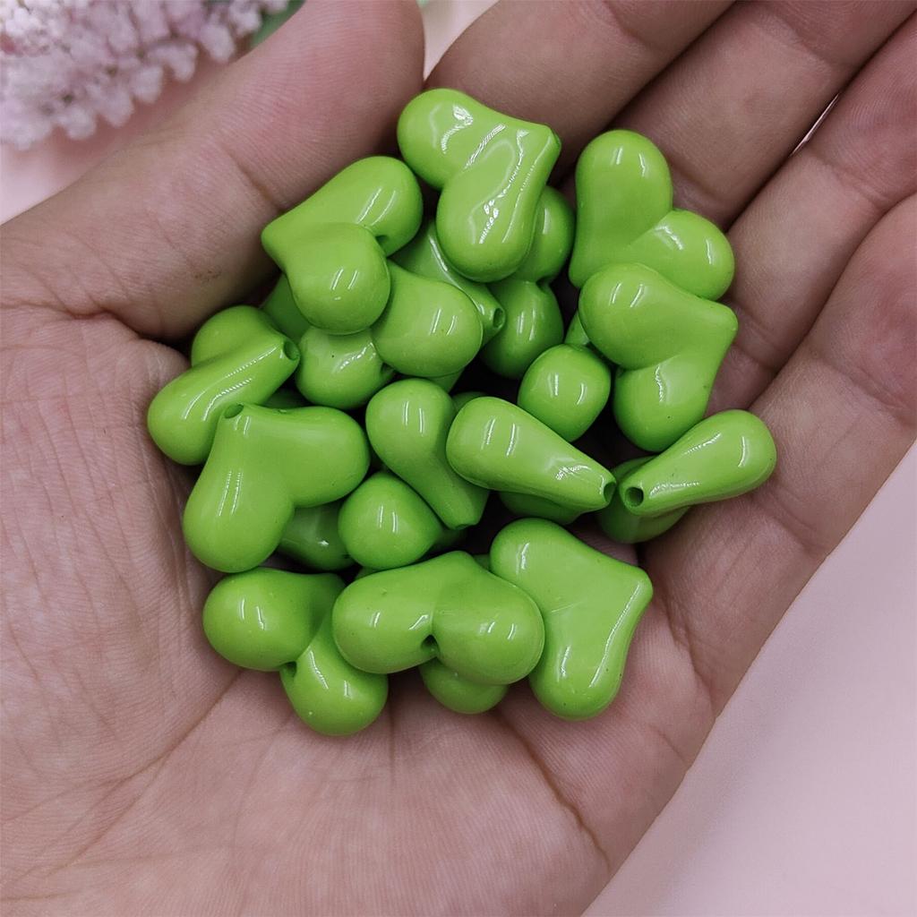 10 шт. большие для изготовления ювелирных изделий акриловые бусины в форме сердца свободные красочные аксессуары ручной работы DIY браслет ожерелье фурнитура для изготовления ювелирных изделий