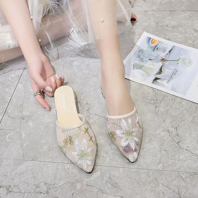 Модные белые шлепанцы для спальни, лето 2024, женские тапочки и сандалии, обувь House WH Sandal Y по акции, обычная повседневная обувь