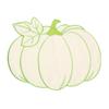 Embroidered Dining Table Mat Heat Insulated Pumpkin Placemat Easy To Clean Insulated Pad