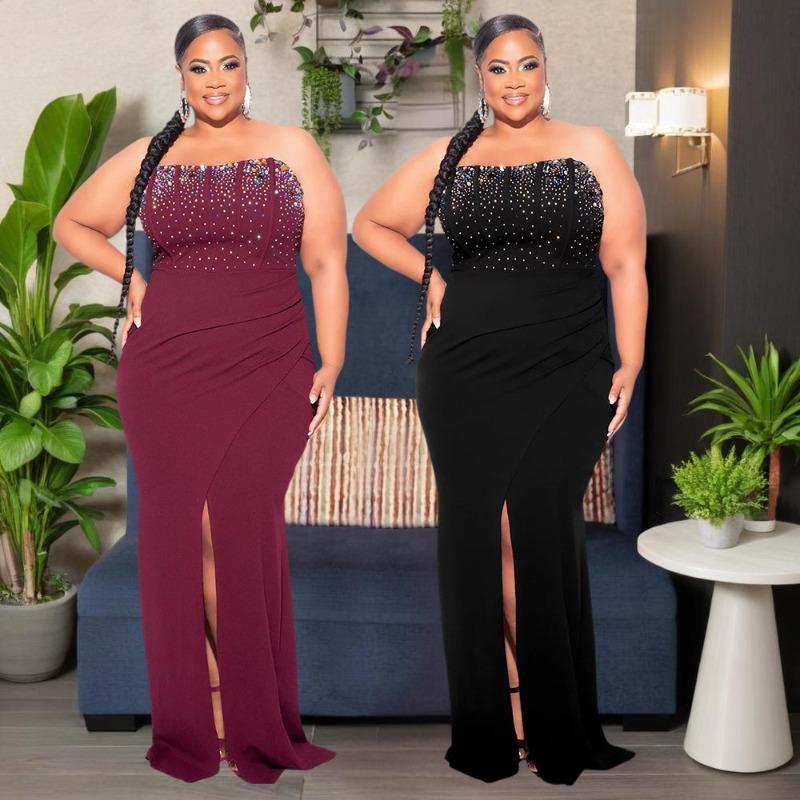 Женское модное облегающее платье с высоким разрезом и открытыми плечами