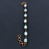 Larimar Gemstone Handmade Copper Electroformed Jewelry Gorgeous Bracelet For Mother