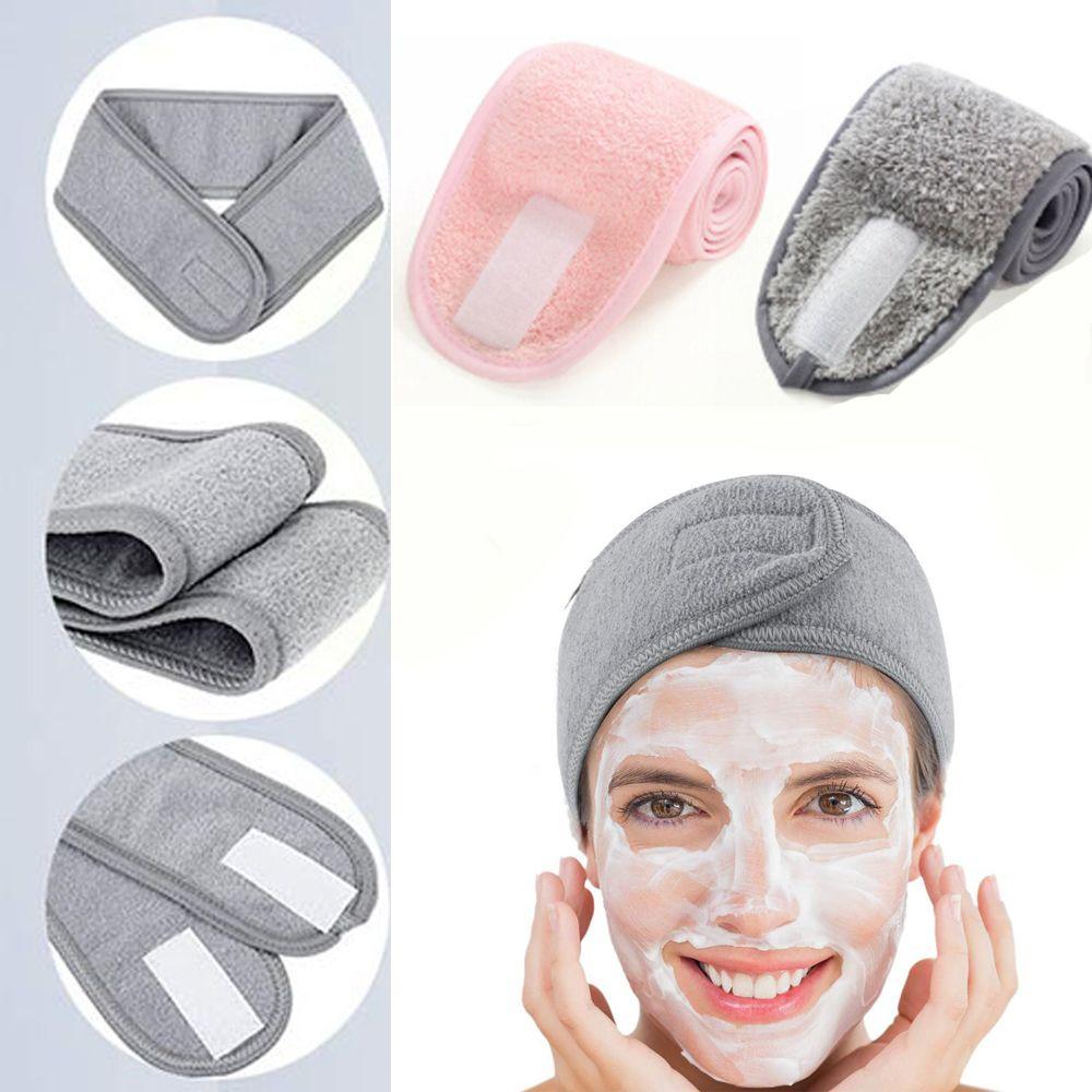Cloth Stretch Towel Adjustable Makeup Head Band Facial Hairband Shower Caps Toweling Hair Wrap