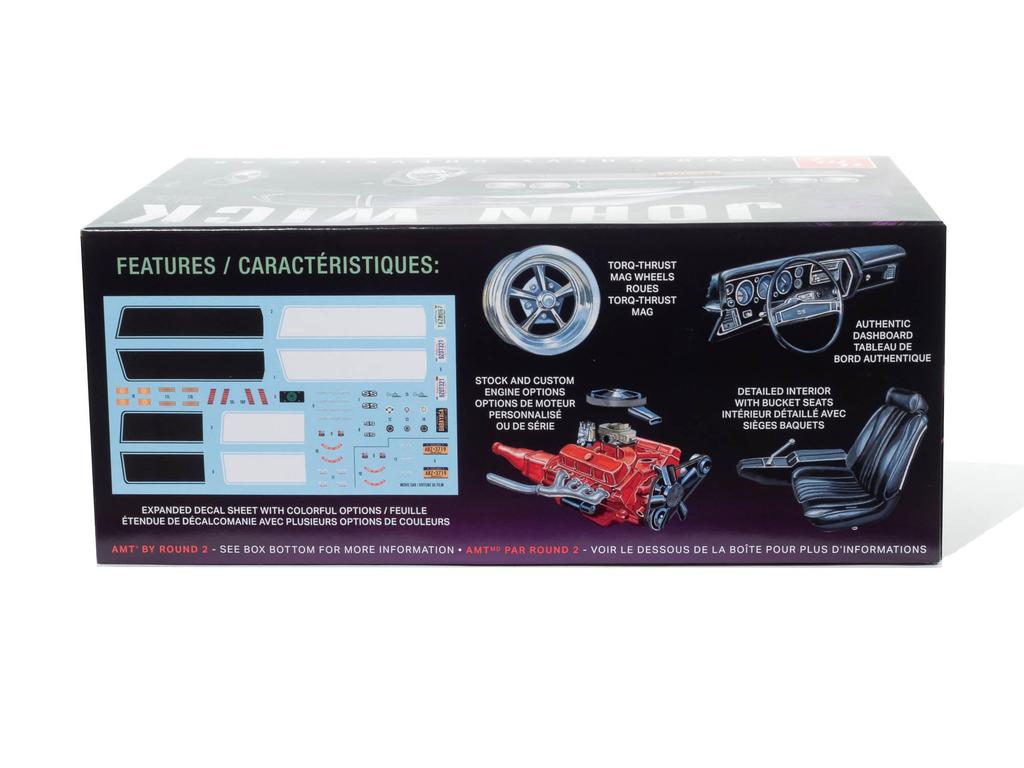 AMT Масштаб 1970 Chevy Chevelle SS Джон Уик Пластиковая Модель 1/25 (AMT1453)