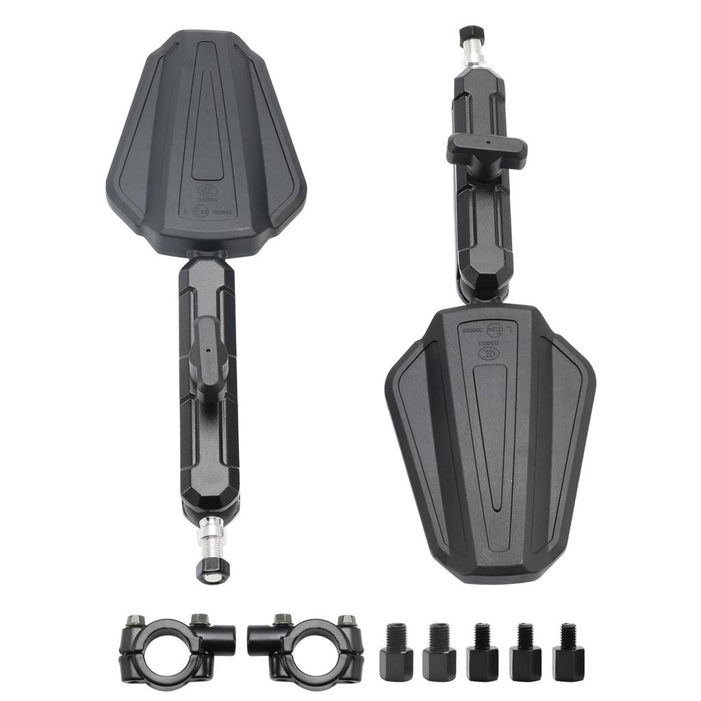 Комплект зеркал заднего вида для мотоциклов Enduro с длинными ручками для мотоциклов Adventure, Touring и Dual Sport