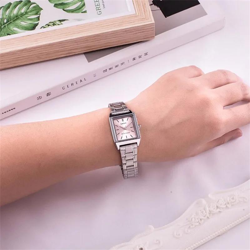 Casio Женские розовые часы LTP-V007D-4E-