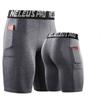 Men's Shorts Compression Sportswear Training Tights Gym Fitness Leggings Short Pants Running Sport Bottoms