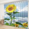 Ткань для штор подсолнух Спальня Гостиная Балкон Блэкаут Штора Офис Отель Изоляционная Штора