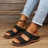 Fashion 2025 Women Summer Sandals Casual Comfortable Round Head Open Toe Wedges Slippers Fashion Slip On Slides for Women