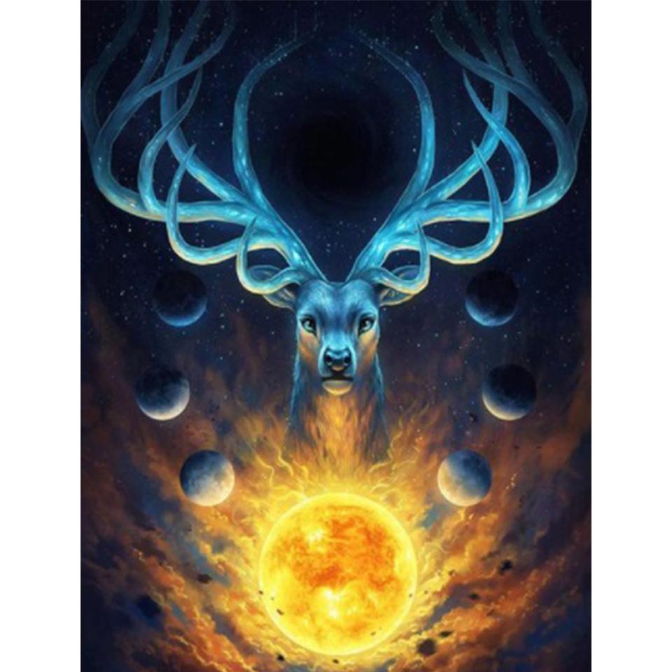 5D DIY Diamond Painting Fantasy Animal Cross Stitch Kit Full Diamond Embroidery Rhinestone Picture Mosaic Mosaic Home Decoration