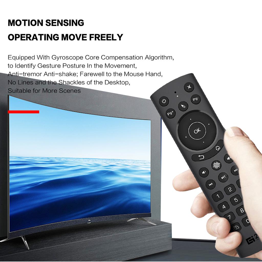 G20S Pro 2.4G Wireless Air Mouse with USB Receiver 6-Axis Gyroscope Handheld Remote Control Smart