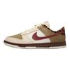 Женские кроссовки Dunk Low цвета хаки, командно-красные, бежевые, барочно-коричневые, жемчужно-белые IM6687-262