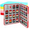 Чехол для игровых карт для Nintendo Switch 2 / 1 / OLED / Lite, держатель для хранения 32 картриджей с 32 слотами для карт Micro SD, магнитная застежка, жесткий корпус